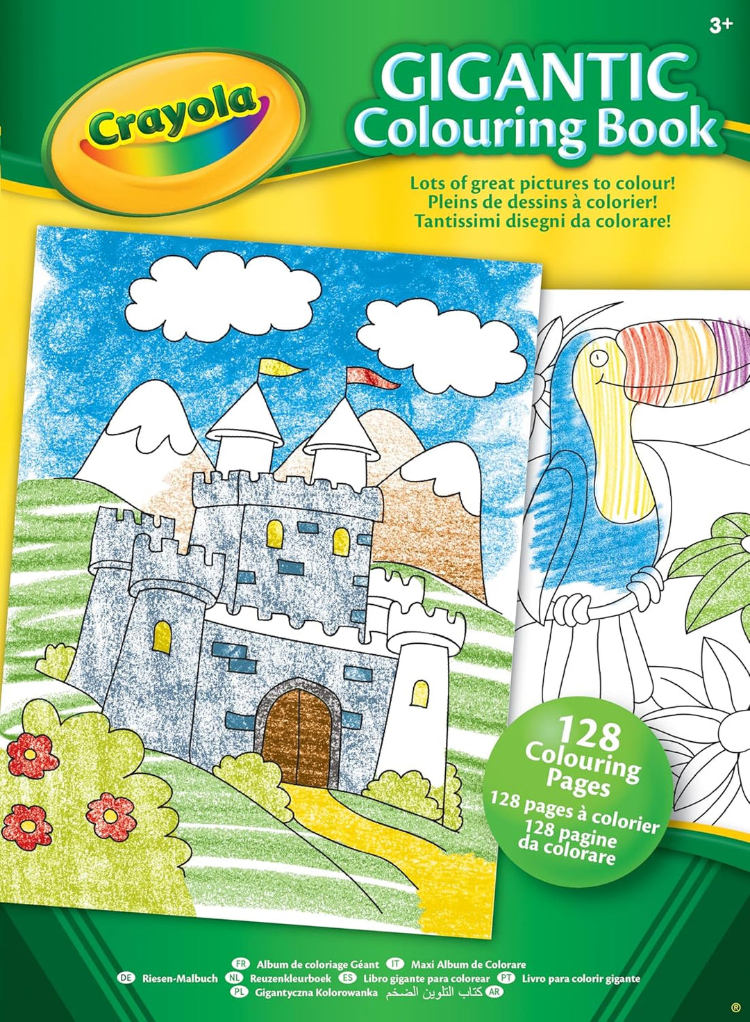 CRAYOLA Gigantic Colouring Book - 128 A4 Pages of Colouring Fun for Kids