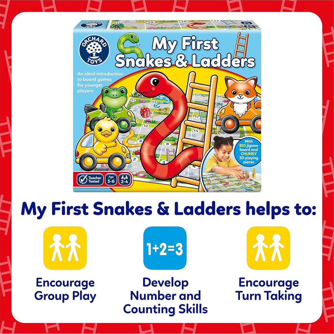 Orchard Toys My First Snakes and Ladders Game Board Game