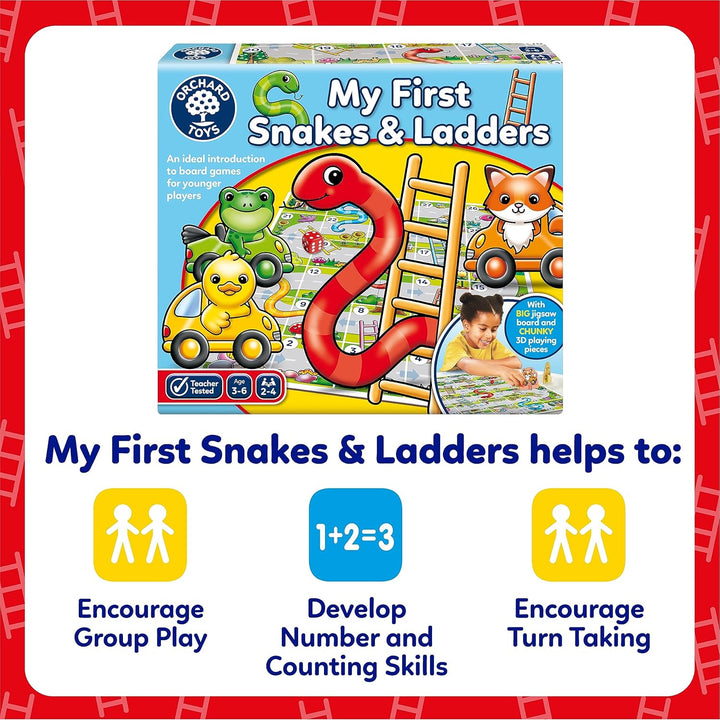 Orchard Toys My First Snakes and Ladders Game Board Game