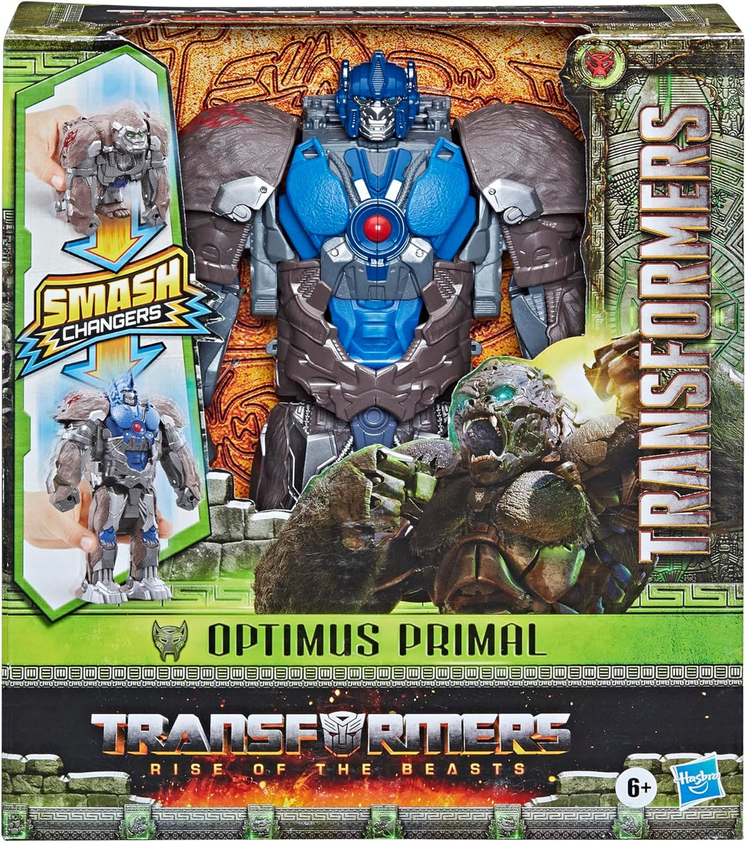 TRANSFORMERS Toys Rise of the Beasts Film, Smash Changer Optimus Primal Action Figure