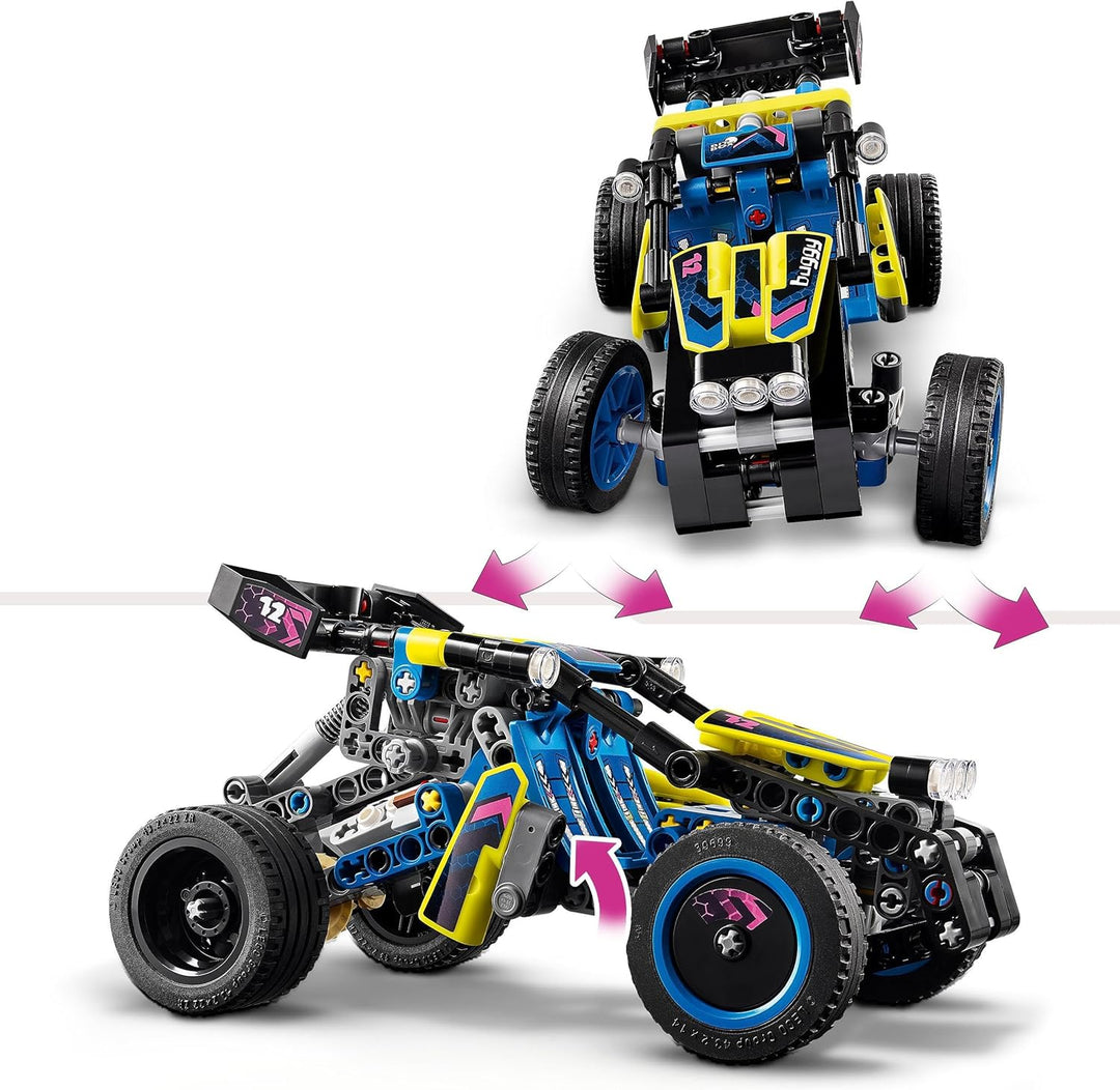 LEGO Technic Off-Road Race Buggy 42164 - 4-Cylinder Engine & Steering Toy for Ages 8+