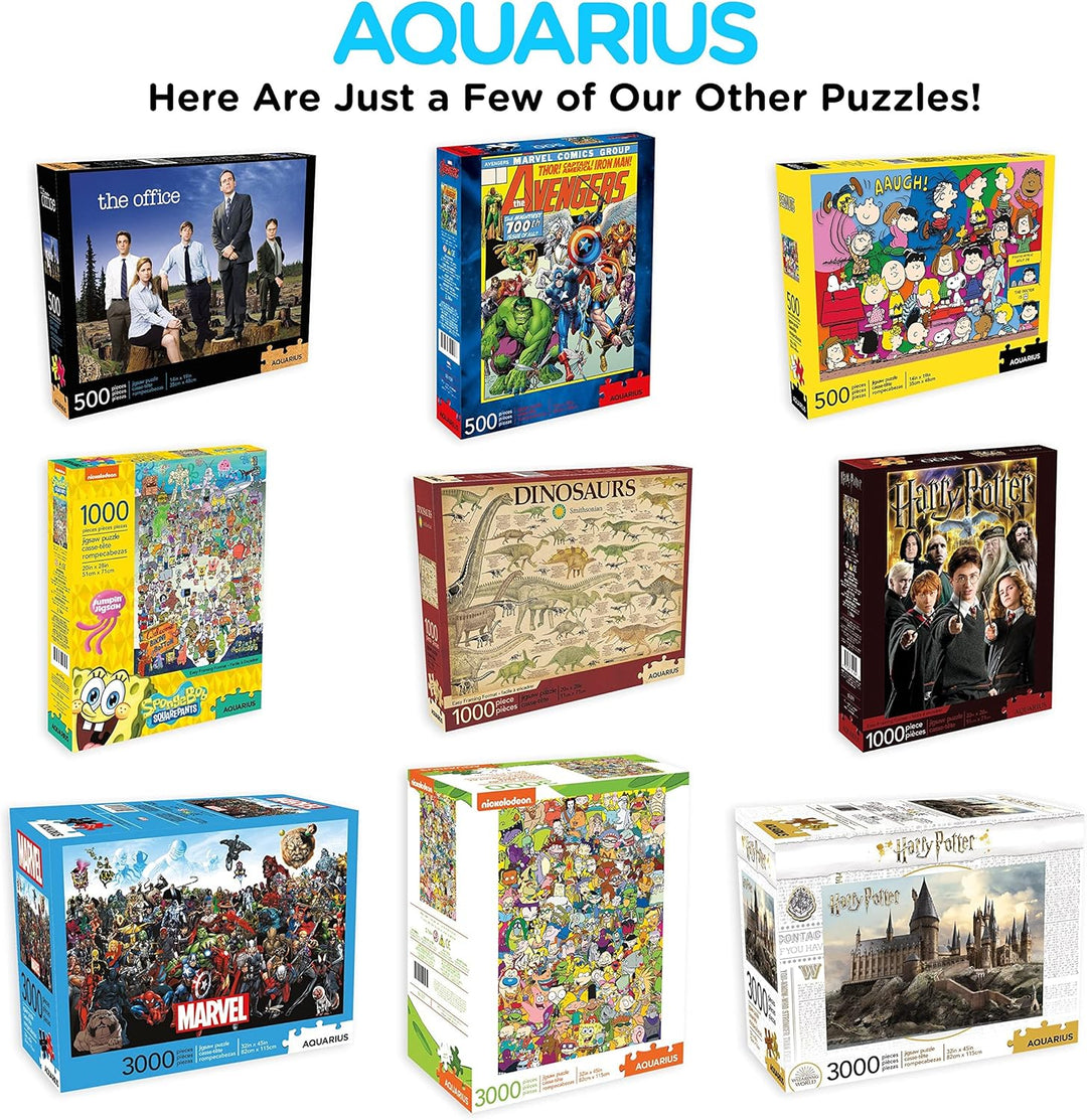 Gremlins 62195 Aquarius Collage 500 pc Puzzle - Multi-Colored Challenge for Ages 12+