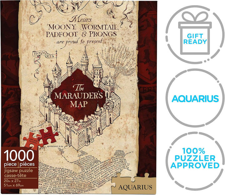 AQUARIUS Harry Potter Marauder's Map Jigsaw Puzzle - 1000 Piece Collectible Puzzle (65284)