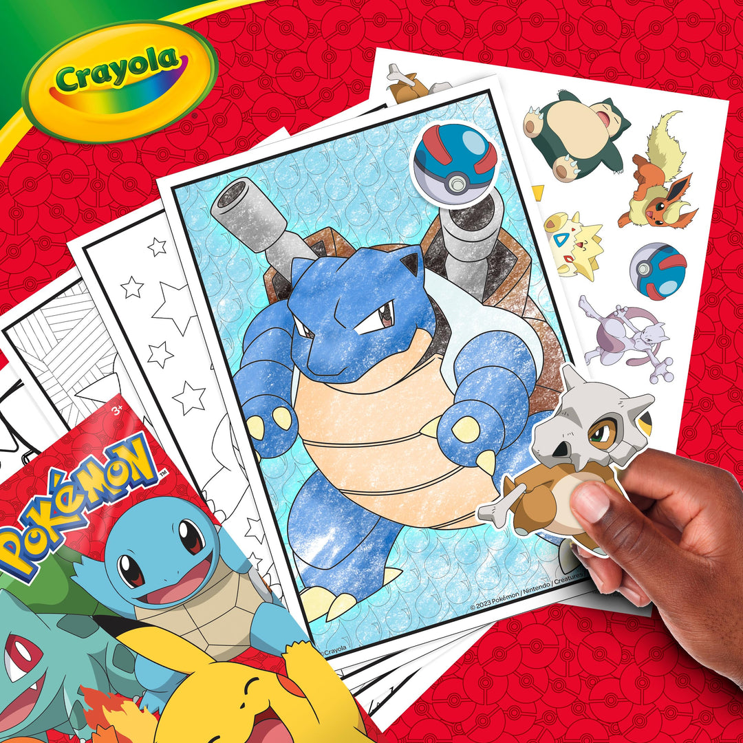 CRAYOLA Pokémon 96-Page Coloring Book with Sticker Sheet