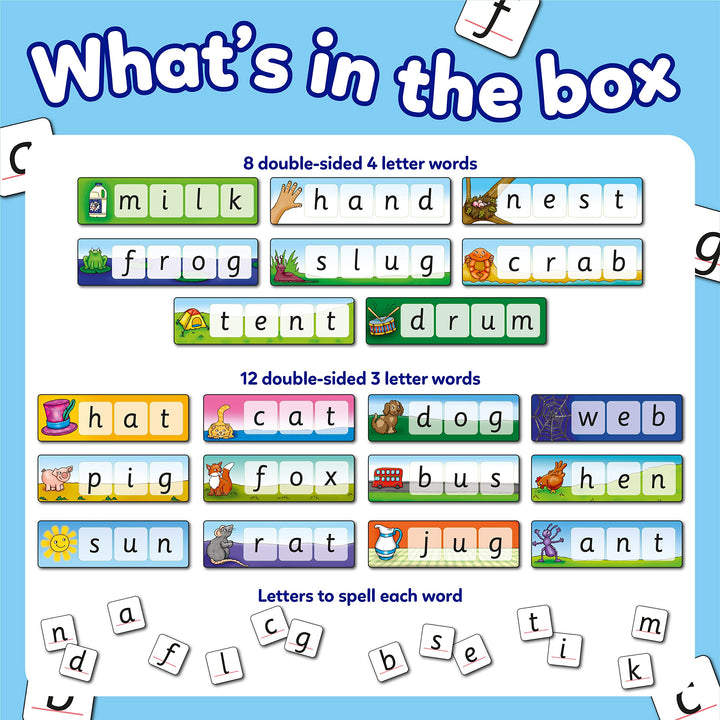 Orchard Toys Match and Spell Game - Educational Spelling Board Game for Ages 4+