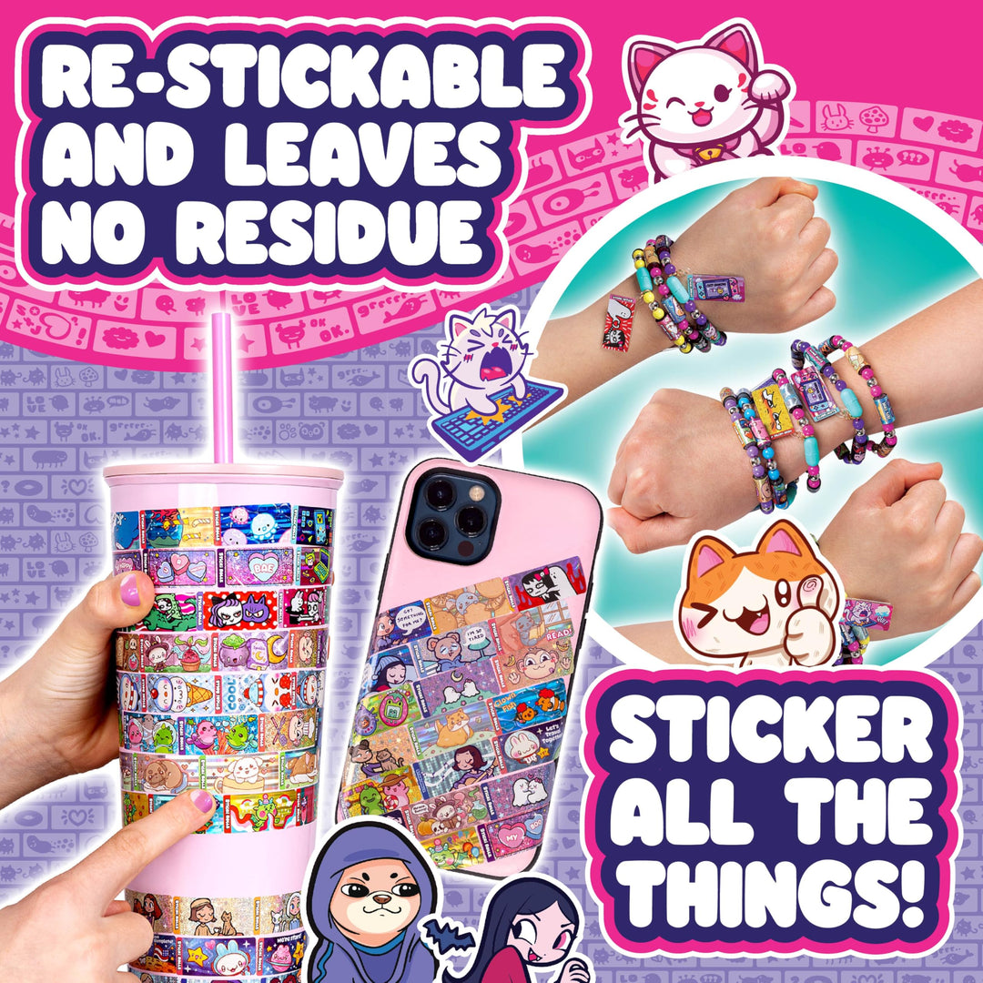 Sky Castle Sticki Rolls Series 2 - Wearable & Shareable Holographic Sticker Book