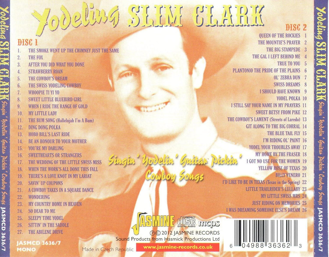 Slim Whitman - Singin' Yodelin' Guitar Pickin' Cowboy Songs [Audio CD]
