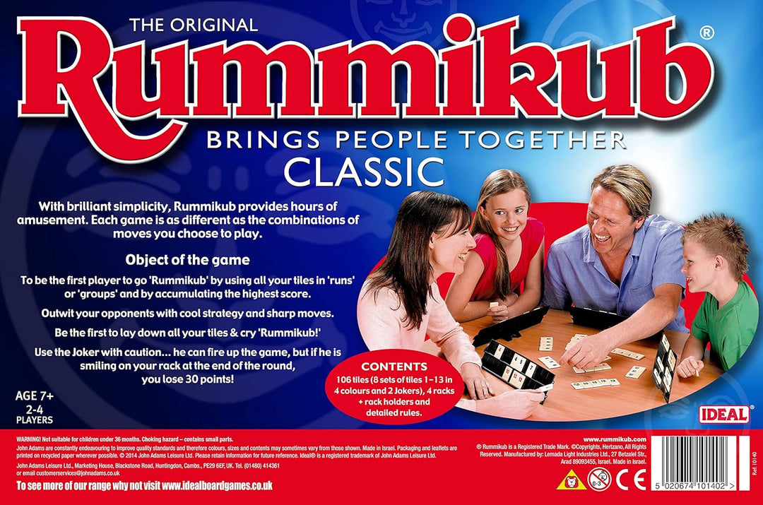 Ideal Rummikub Classic Numbers Strategy Game