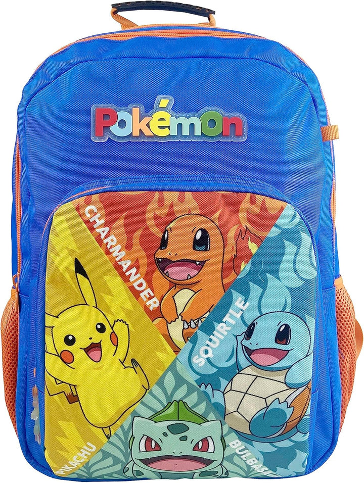 CYPBRANDS Pokémon Kanto Starters School Backpack, Multicolored, Standard (Pokémon)