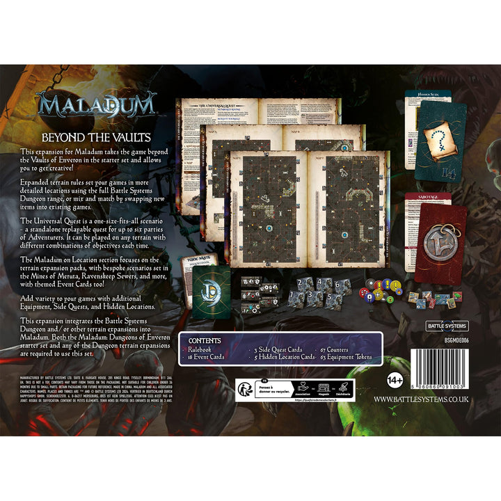 Battle Systems Maladum Beyond The Vaults Expansion (228917)