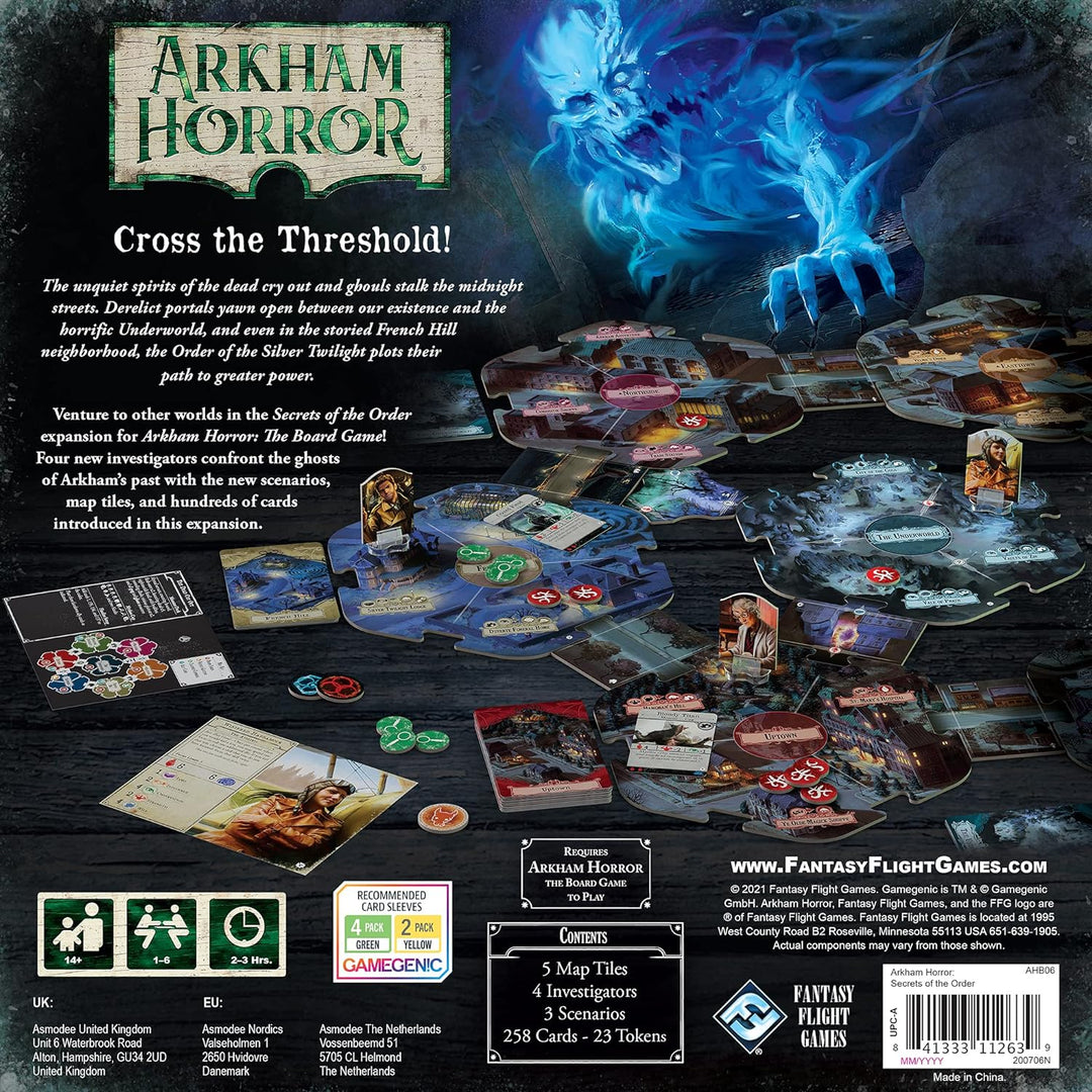 Fantasy Flight Games Arkham Horror Third Edition: Secrets of the Order - 1-6 Player Board Game (FFGAHB06)