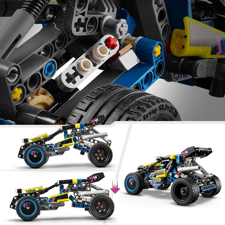 LEGO Technic Off-Road Race Buggy 42164 - 4-Cylinder Engine & Steering Toy for Ages 8+