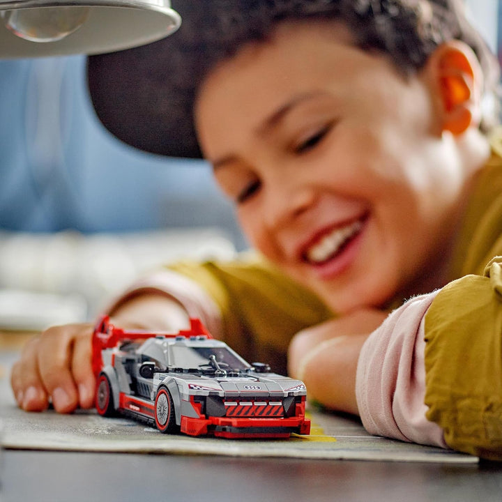 LEGO Speed Champions Audi S1 e-tron quattro Race Car Toy - Buildable Model for Ages 9+
