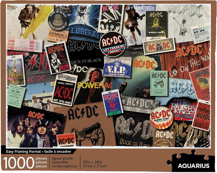 AQUARIUS AC/DC Albums Jigsaw Puzzle - AC/DC Collectible Puzzle (65305)