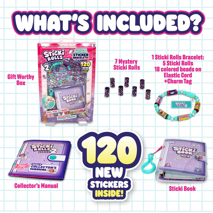 Sky Castle Sticki Rolls Series 2 - Wearable & Shareable Holographic Sticker Book