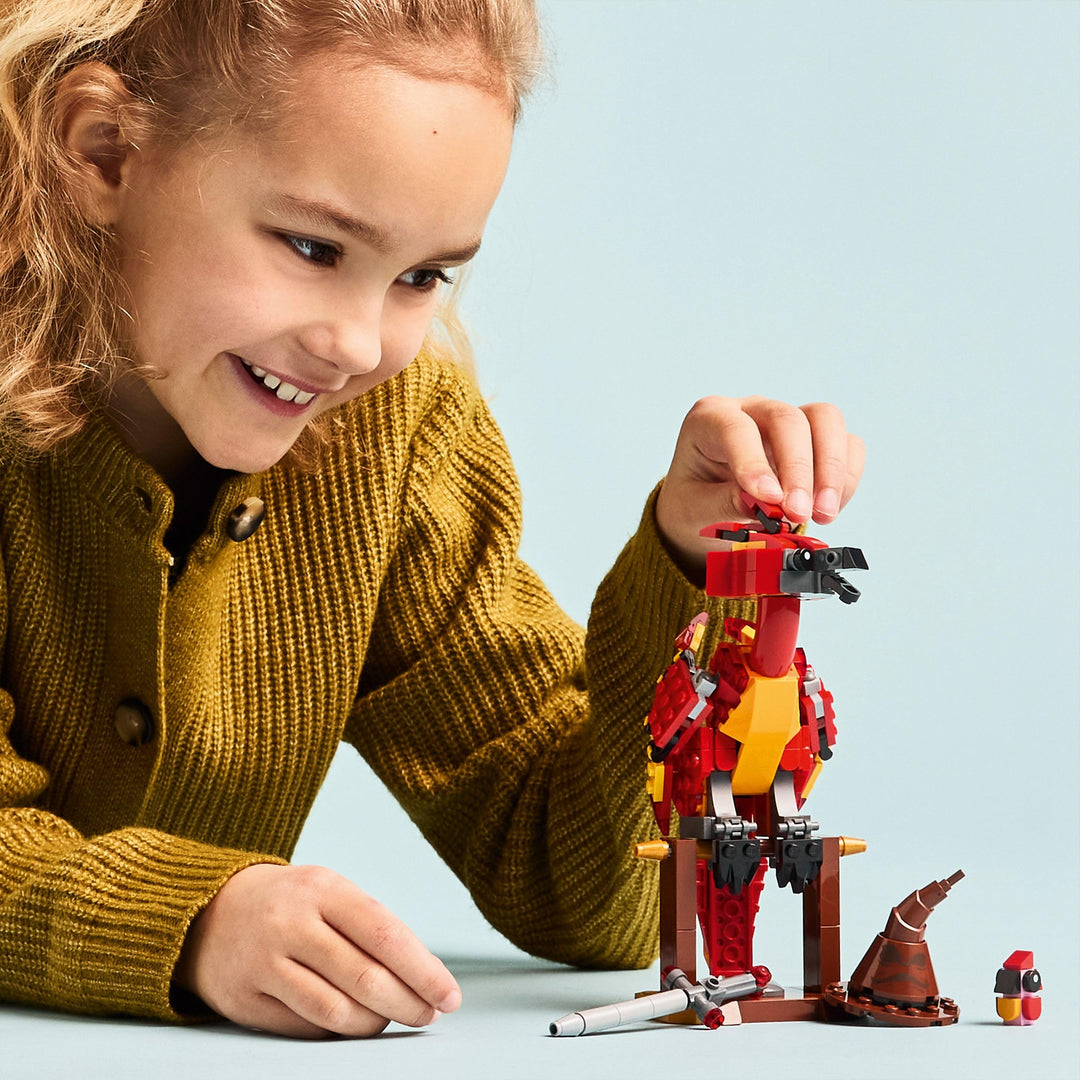 LEGO Harry Potter 76448 Fawkes: Dumbledore’s Phoenix Buildable Figure - 299-Piece Play & Display Set for Ages 8+