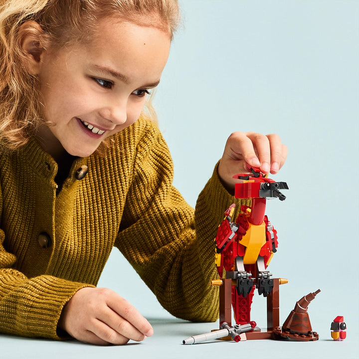 LEGO Harry Potter 76448 Fawkes: Dumbledore’s Phoenix Buildable Figure - 299-Piece Play & Display Set for Ages 8+