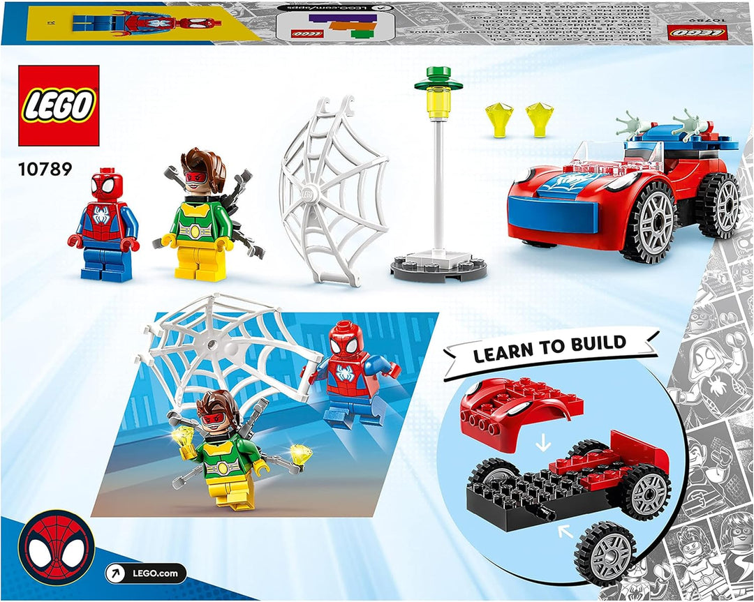 LEGO 10789 Marvel Spider-Man's Car and Doc Ock Playset - Building Toy for Kids 4+