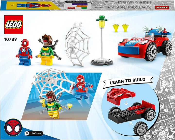 LEGO 10789 Marvel Spider-Man's Car and Doc Ock Playset - Building Toy for Kids 4+