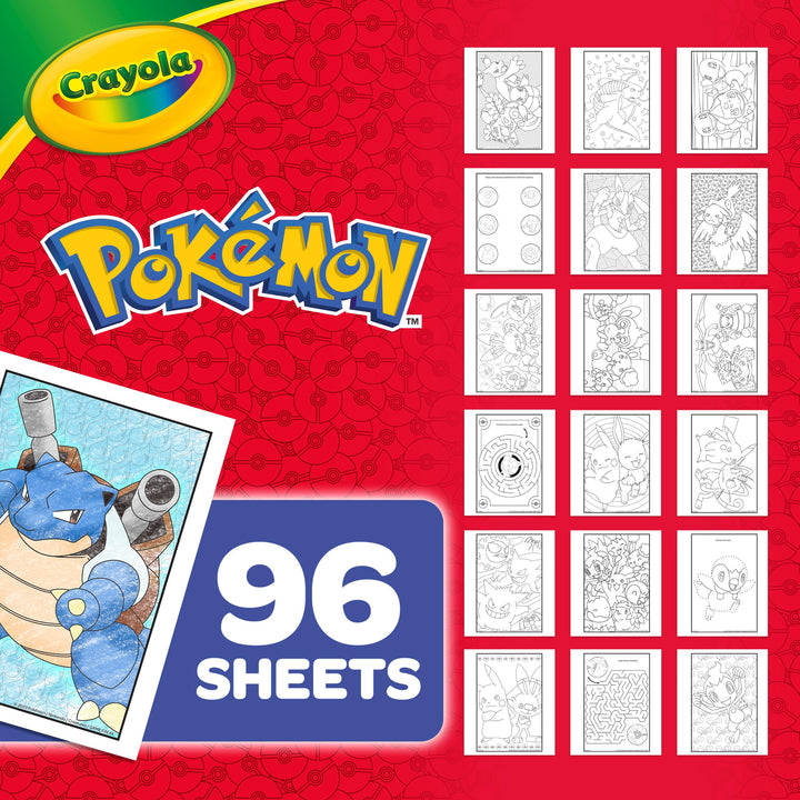 CRAYOLA Pokémon 96-Page Coloring Book with Sticker Sheet