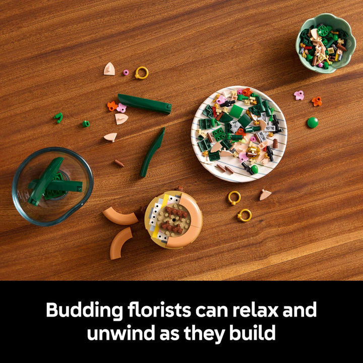 LEGO Botanicals Mini Orchid - Artificial Flower Building Kit for Adults