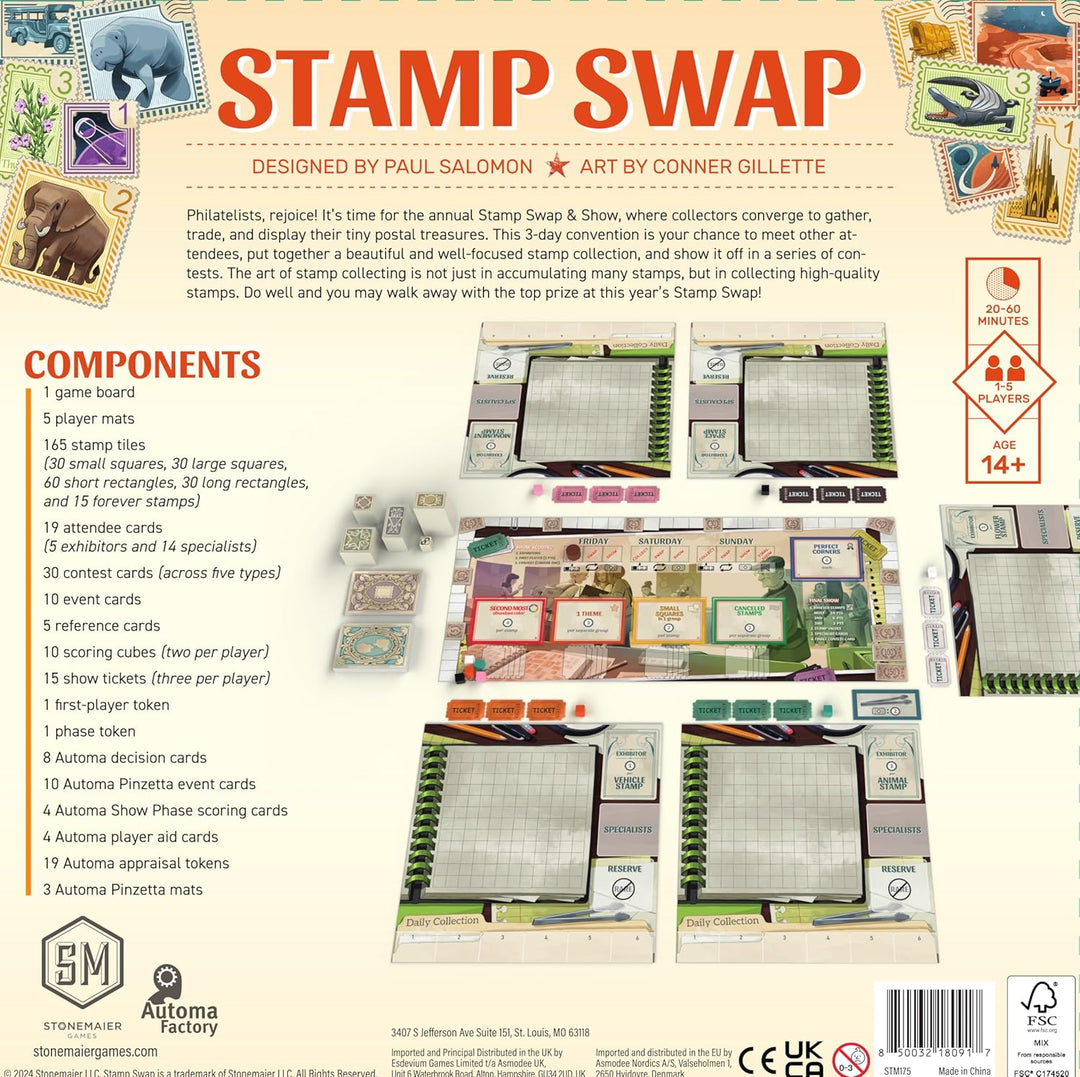 Stonemaier Games Stamp Swap Board Game (STM175)