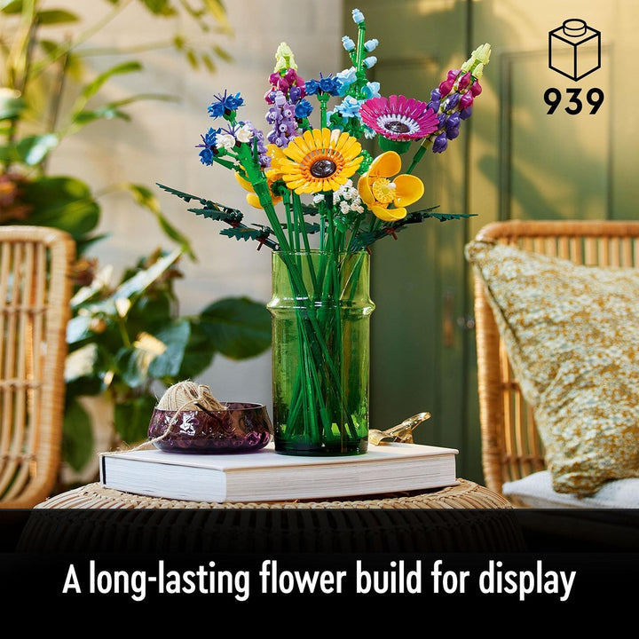 LEGO Icons Wildflower Bouquet 10313 - Adult Building Set with 8 Flower Species
