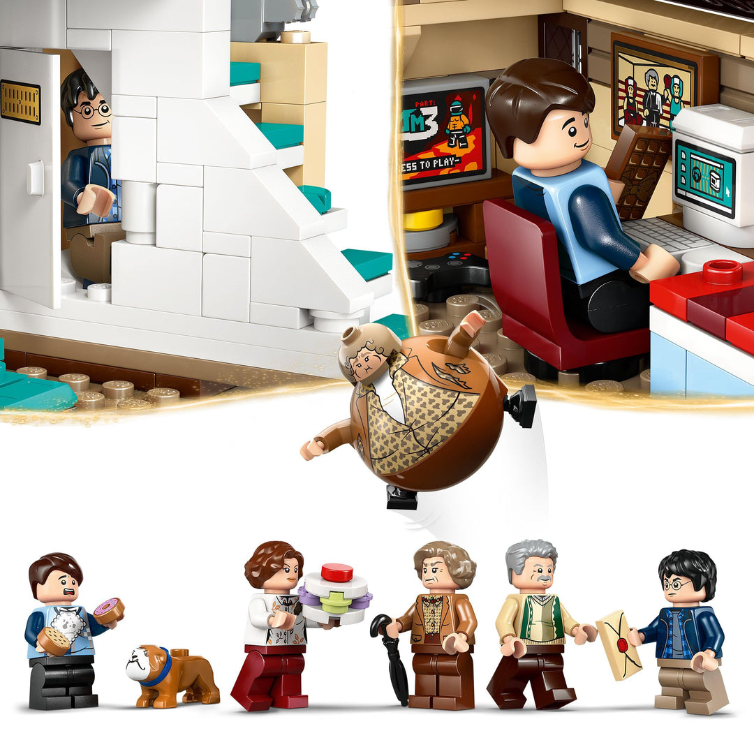 LEGO Harry Potter Privet Drive: Aunt Marge's Visit - Buildable House Playset with Minifigures for Ages 8+