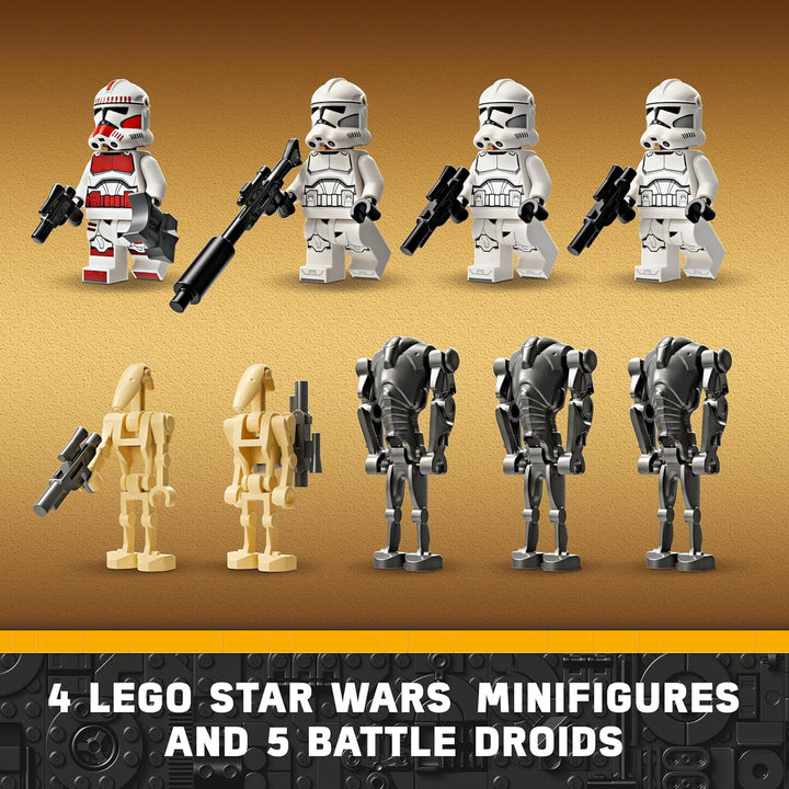 LEGO Star Wars Clone Trooper & Battle Droid Battle Pack - Building Toy Playset for Kids 7+