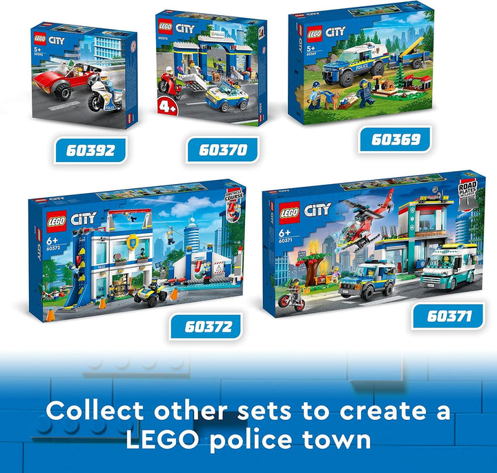 LEGO 60369 City Mobile Police Dog Training Set - SUV Toy Car with Trailer & Puppy Figures for Kids 5+