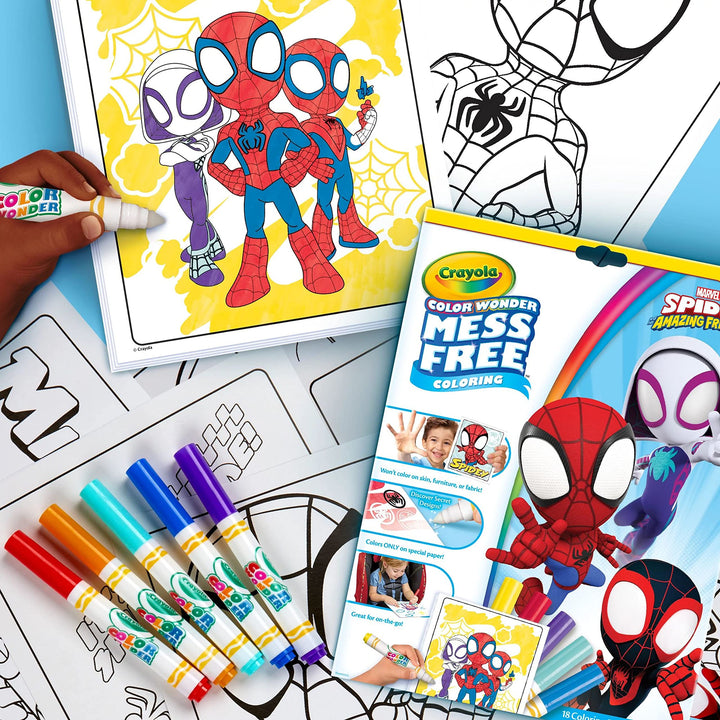 CRAYOLA Color Wonder - Marvel Spidey and His Amazing Friends Mess-Free Coloring Set