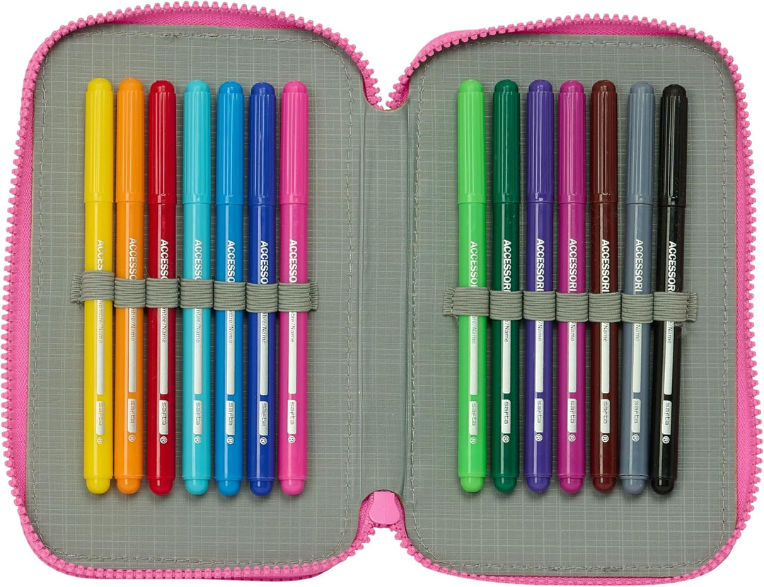 Safta Barbie Love Pencil Case with Colours (M854)