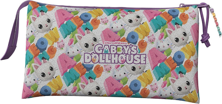 CYPBRANDS Gabby Triple Pencil Case, Berry, Standard (PT-03-GB)