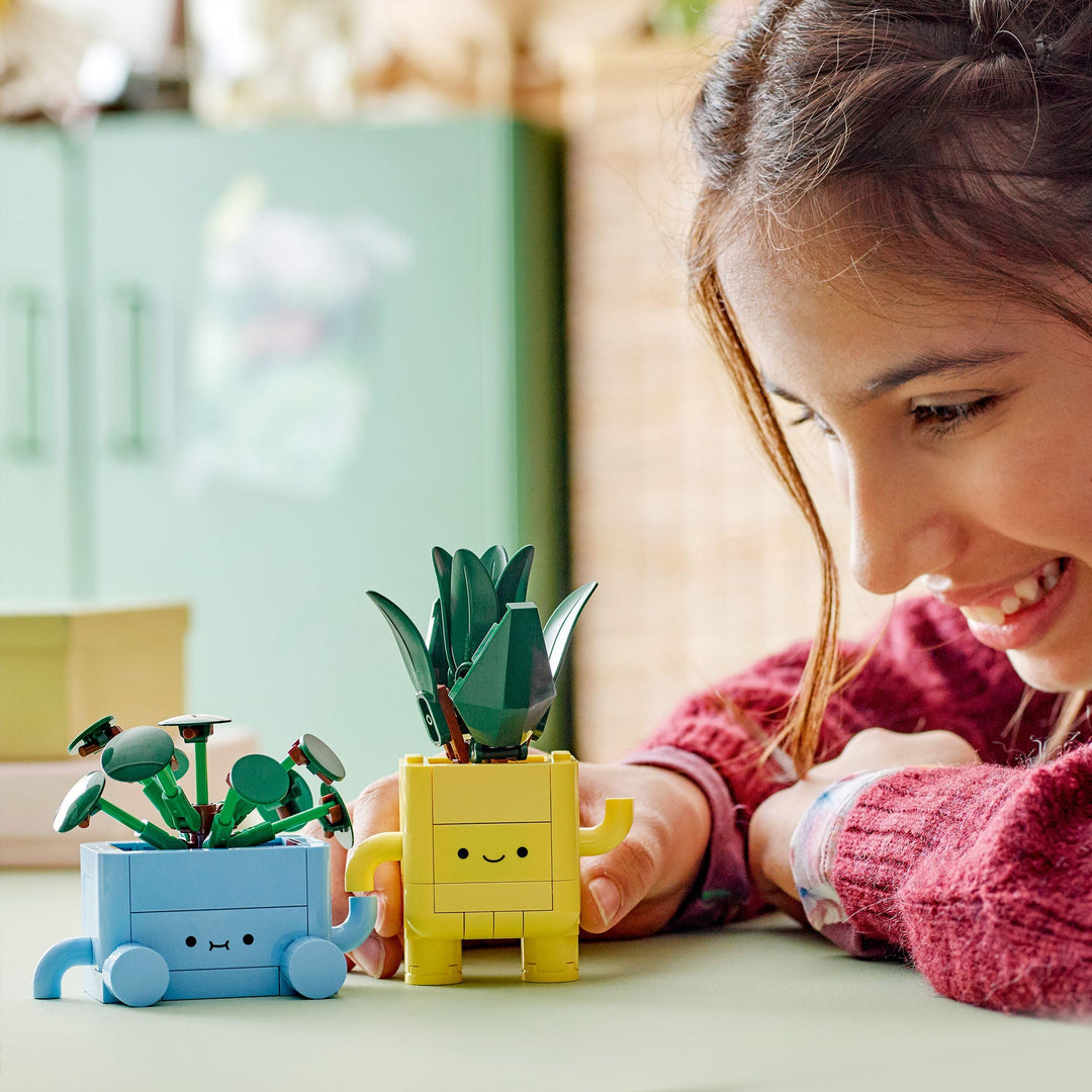 LEGO Botanicals Happy Plants Building Set - 217-Piece Craft Kit for Kids 9+