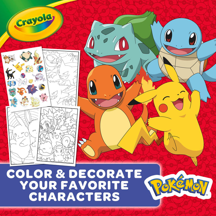 CRAYOLA Pokémon 96-Page Coloring Book with Sticker Sheet