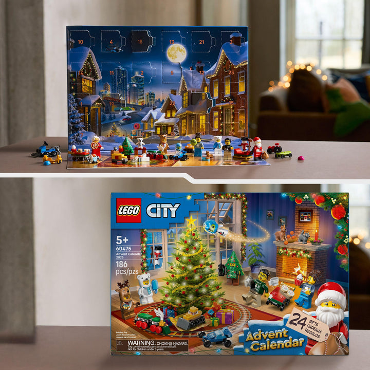 LEGO City Advent Calendar 2025 - 24-Day Holiday Building Playset for Ages 5+