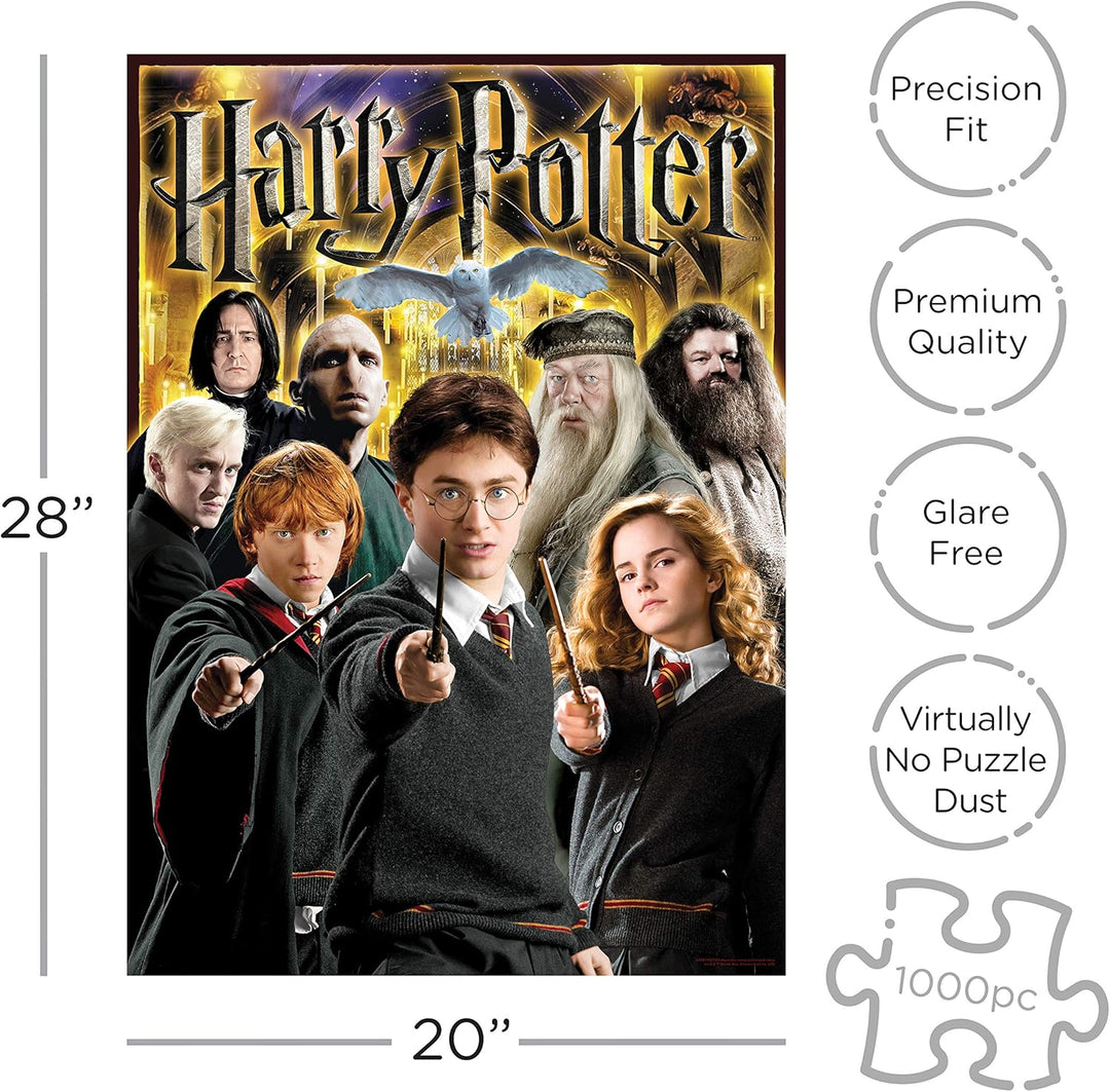 AQUARIUS Harry Potter Puzzle Character Collage - Harry Potter 1000-Piece Jigsaw Puzzle (65291)