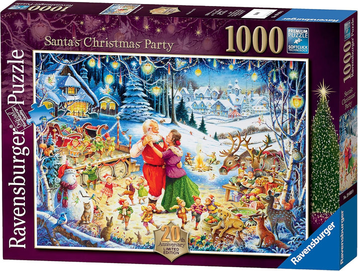 Ravensburger Santa's Christmas Party 1000pc Jigsaw Puzzle - Limited Edition 2016 Holiday Puzzle for Adults & Teens