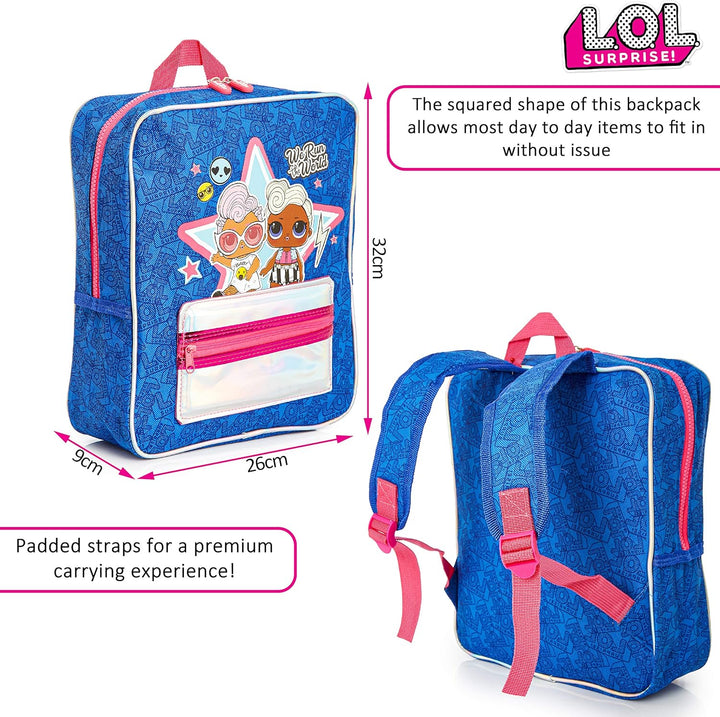 L.O.L. Surprise! Multicolor Themed Pocket Backpack (NI-420-050)