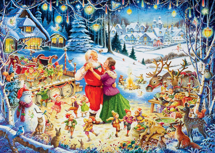 Ravensburger Santa's Christmas Party 1000pc Jigsaw Puzzle - Limited Edition 2016 Holiday Puzzle for Adults & Teens