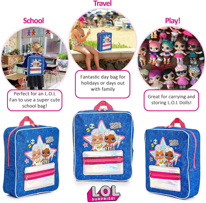 L.O.L. Surprise! Multicolor Themed Pocket Backpack (NI-420-050)