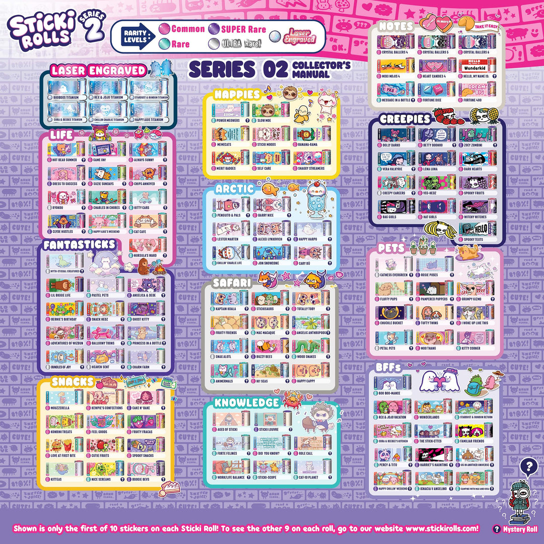 Sky Castle Sticki Rolls Series 2 - Wearable & Shareable Holographic Sticker Book