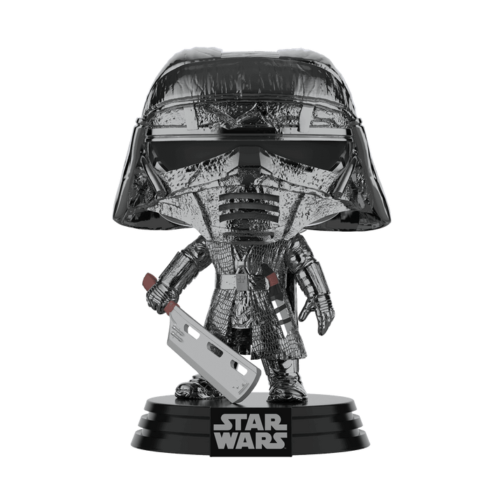 Star Wars: The Rise of Skywalker Knight of Ren (Heavy Blade, Hematite) Chrome Funko 47245 Pop! Vinyl #335