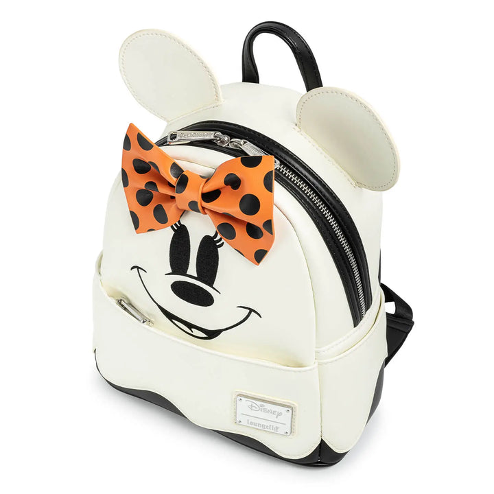 Loungefly Disney Ghost Minnie Glow In The Dark Cosplay Mini Backpack