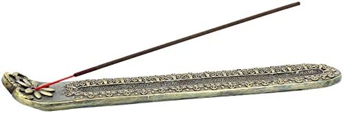 Nemesis Now Inner Peace 26cm Pack of 2 Incense Holders/Burners, Resin, Green