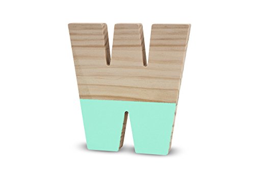 La Lluna La Lluna0209000-W Semilacquered Pine Letter W, Mint