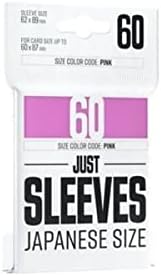 GGX10019 - Just Sleeves - Japanese Size, Pink (60 Sleeves)