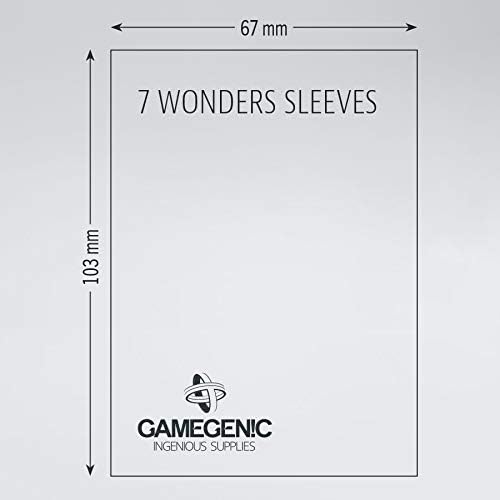 GAMEGEN!C – Matte 7 Wonders-Hüllen, 67 x 103 mm (80), klare Farbe (GGS10059ML)