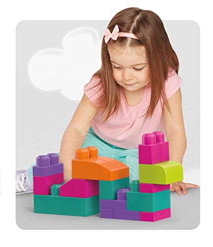 Mega Bloks DCH54 Grote Bouwzak, Roze, 60 Stuks