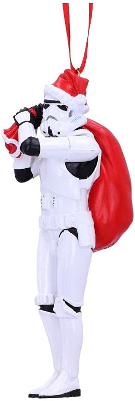 Nemesis Now Stormtrooper Santa Sack Hanging Ornament 13cm, White